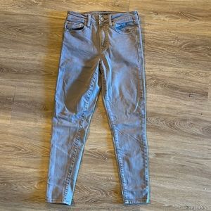 American Eagle High Rise Jegging, Gray - Size 4 Short